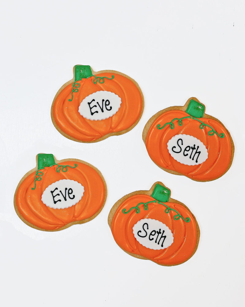 Personalized Pumpkin Cookies