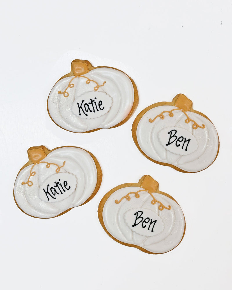 Personalized Pumpkin Cookies