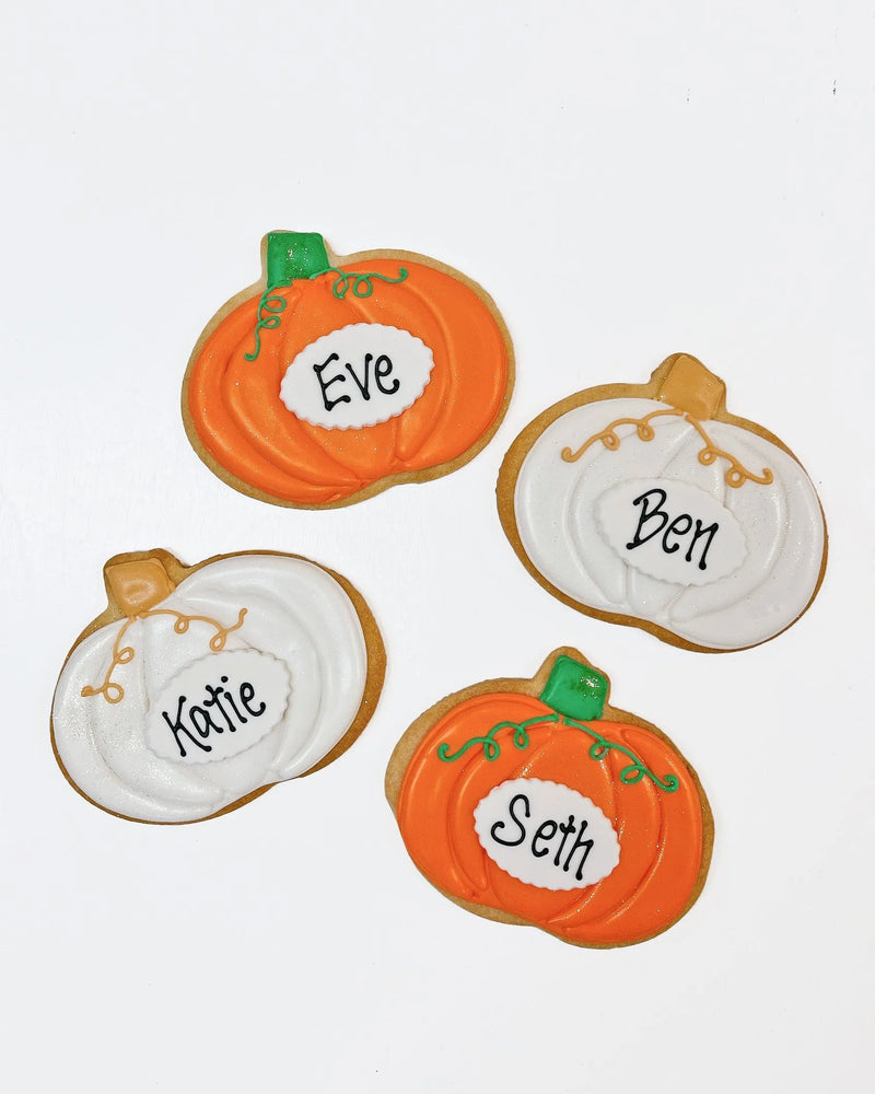 Personalized Pumpkin Cookies